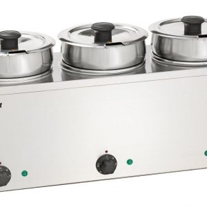 Bain Marie Hotpot, 3x Topf, 3,5 L