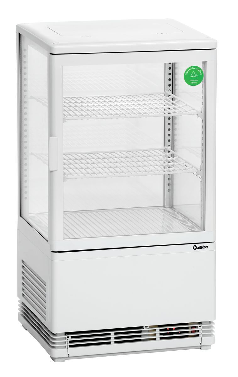 Mini Kühlvitrine 58L, weiß – Bild 3