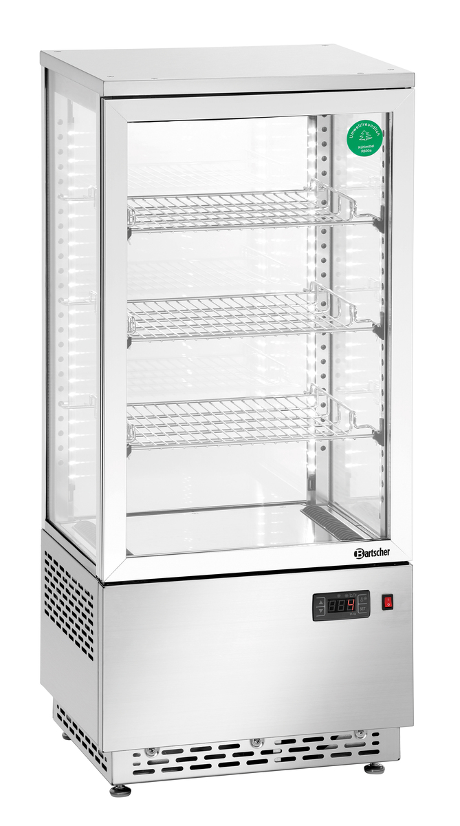 Mini-Kühlvitrine 78L, Edelstahl – Bild 5